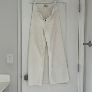 ZARA MARINE JEAN WHITE SIZE 2